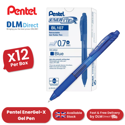 Pentel EnerGel X BL107 - Pack of 12 - Blue