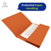 Exacompta Guildhall Orange Full Flap Pocket Wallet - Heavyweight Manilla Document Folder, Pack of 25