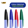 BIC Cristal Soft Ballpoint Pens Pack of 10 with 1.2mm Medium Tip Blue Ink for Office and School Use