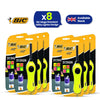 BIC Mega Utility Lighter - Plastic 6cm Wand Cooking Lighter, Push Button Lighters for BBQ