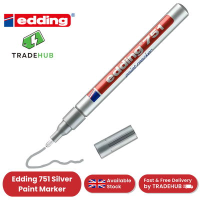 EDDING 751 PAINT MARKER SILVER 751-054 - Single