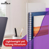 Durable Magazine Holder Purple Plastic A4 File Holder, 60 mm Capacity File Organiser for Flyer