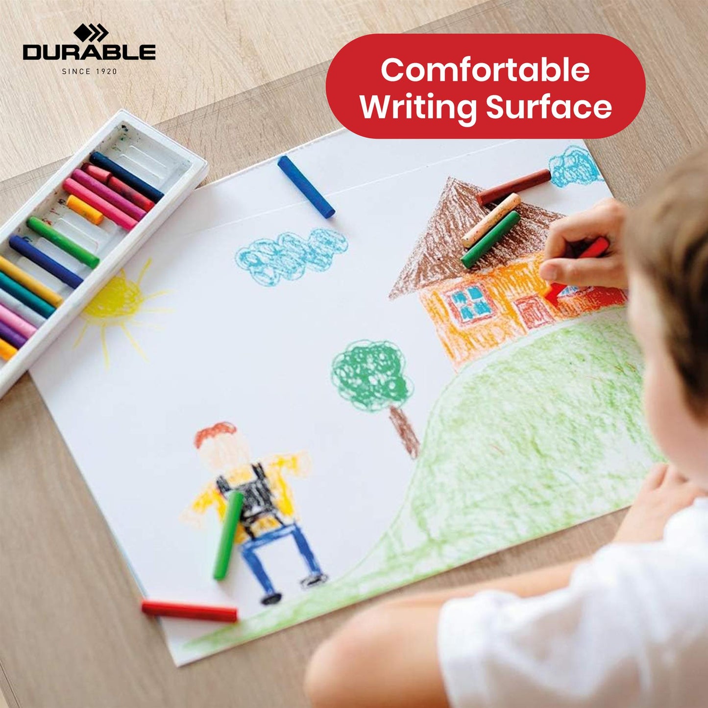 Durable DURAGLAS Desk Mat - Transparent Anti-Slip Laptop Mats, Anti-Glare Computer Mat for Desk