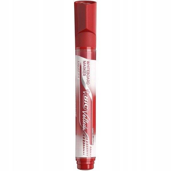 BIC Velleda Liquid Ink Dry Wipe Tank Markers Red - Pack of 12