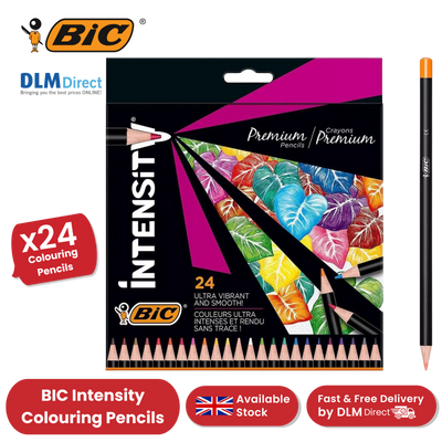BIC Intensity Colouring Pencils In Premium Cardboard Case Suitable for Adults 24