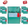 Pukka Pad White B5 Project Book 200 Pages Wirebound Project Book, Ruled/Margin