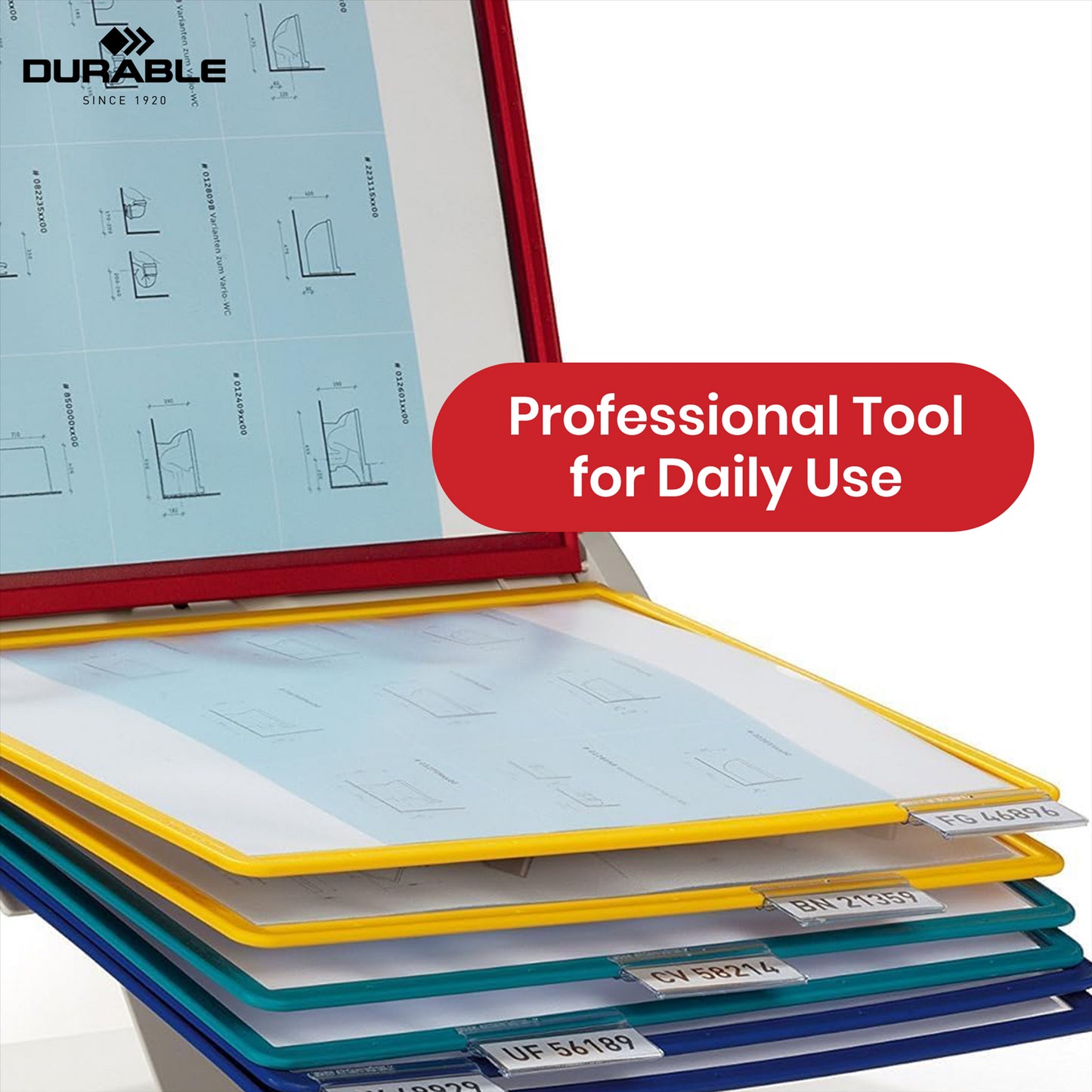Durable Vario Pro Display Folder Unit A4 Display, 10 Panels, Desk or Wall Mount