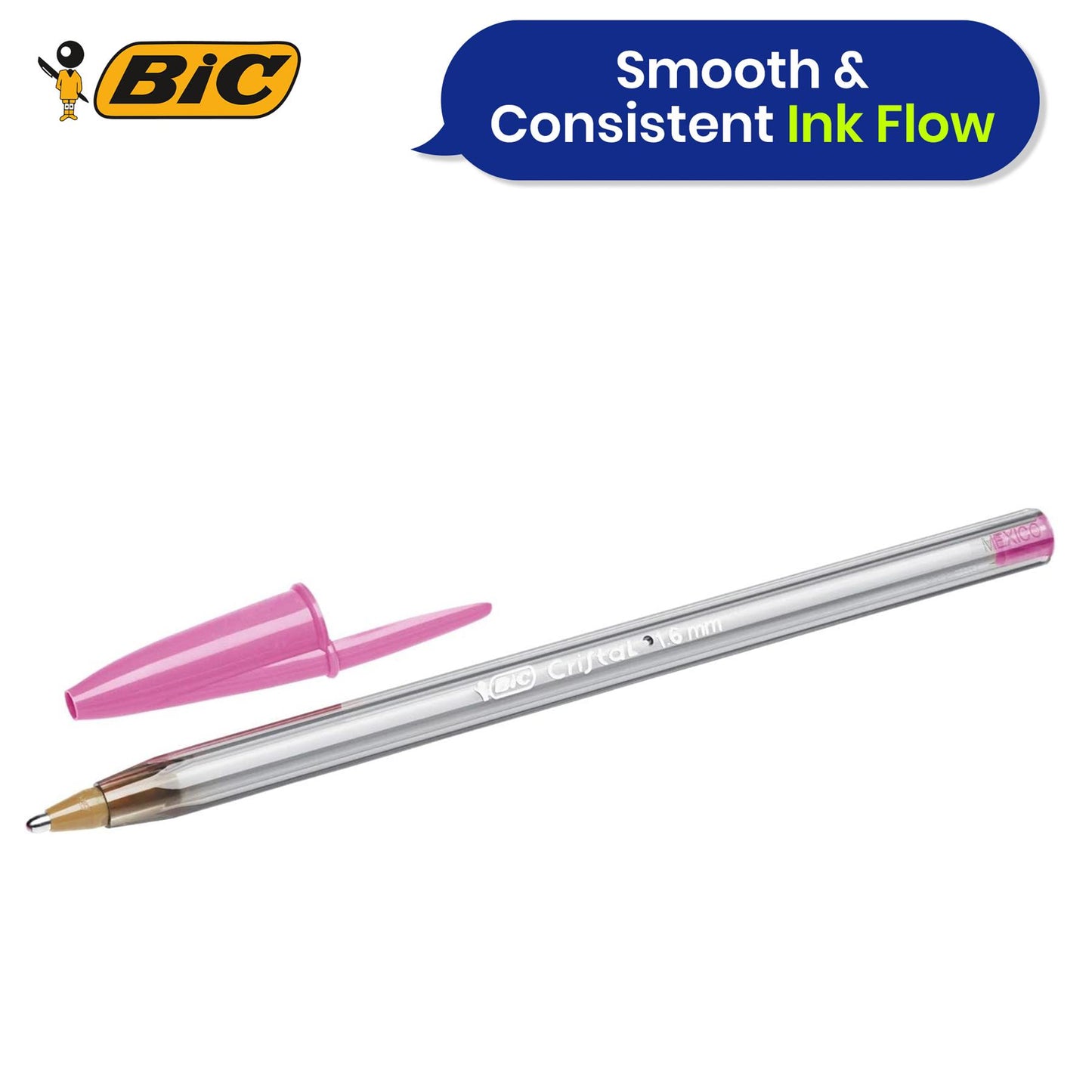 Bic Cristal Fun Ball Pen Pink - Box 20