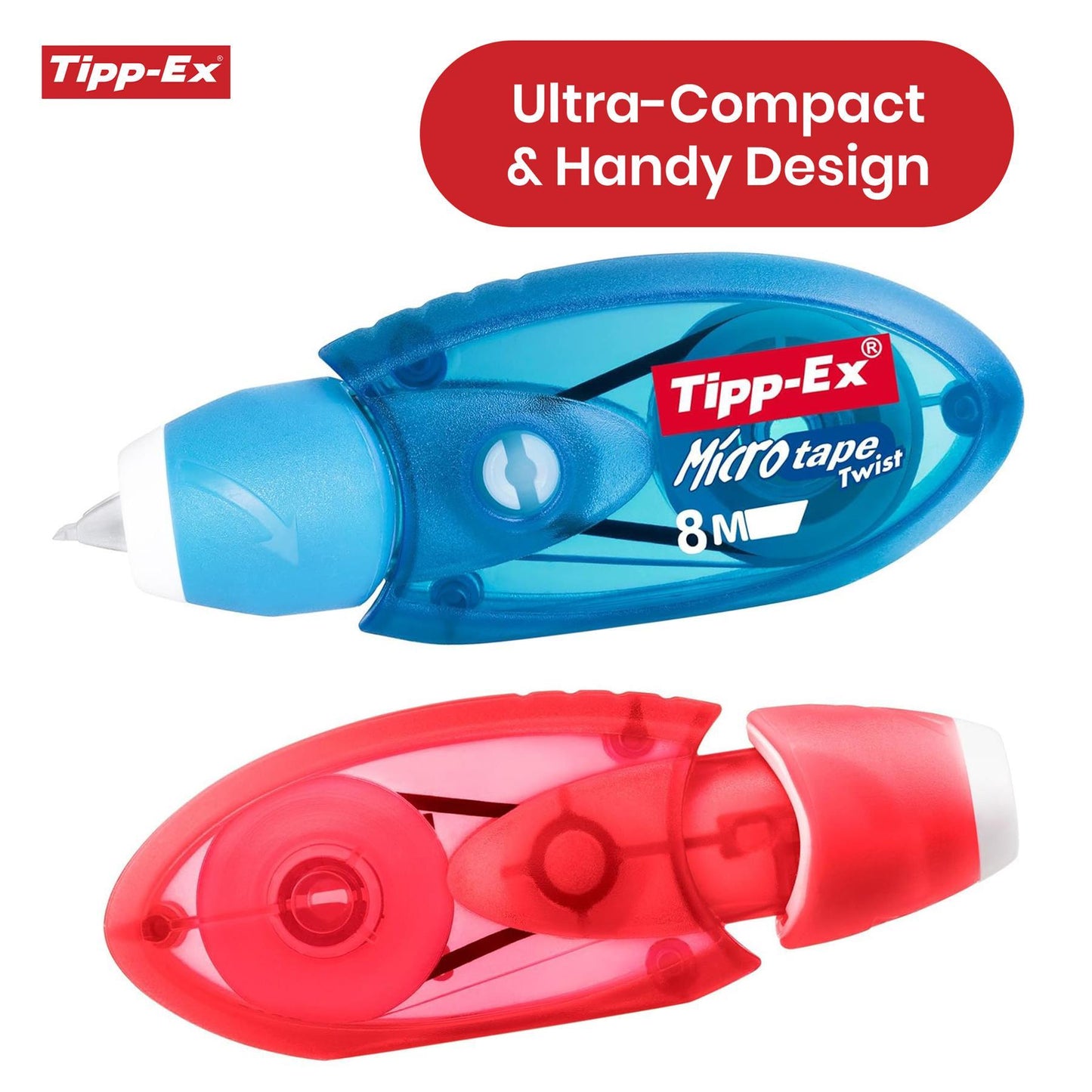 Tipp-Ex Micro Tape Twist Rubans Correcteurs 8 m x 5 mm - Pack of 2 -  1 to 5