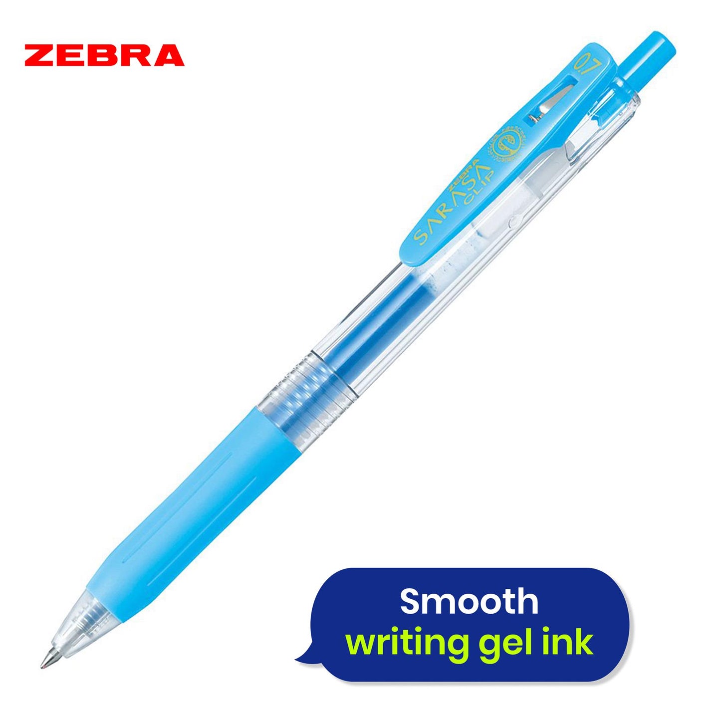 Zebra Gel Pen Plastic Fine Point Pen Home School & Office (Pack of 10)