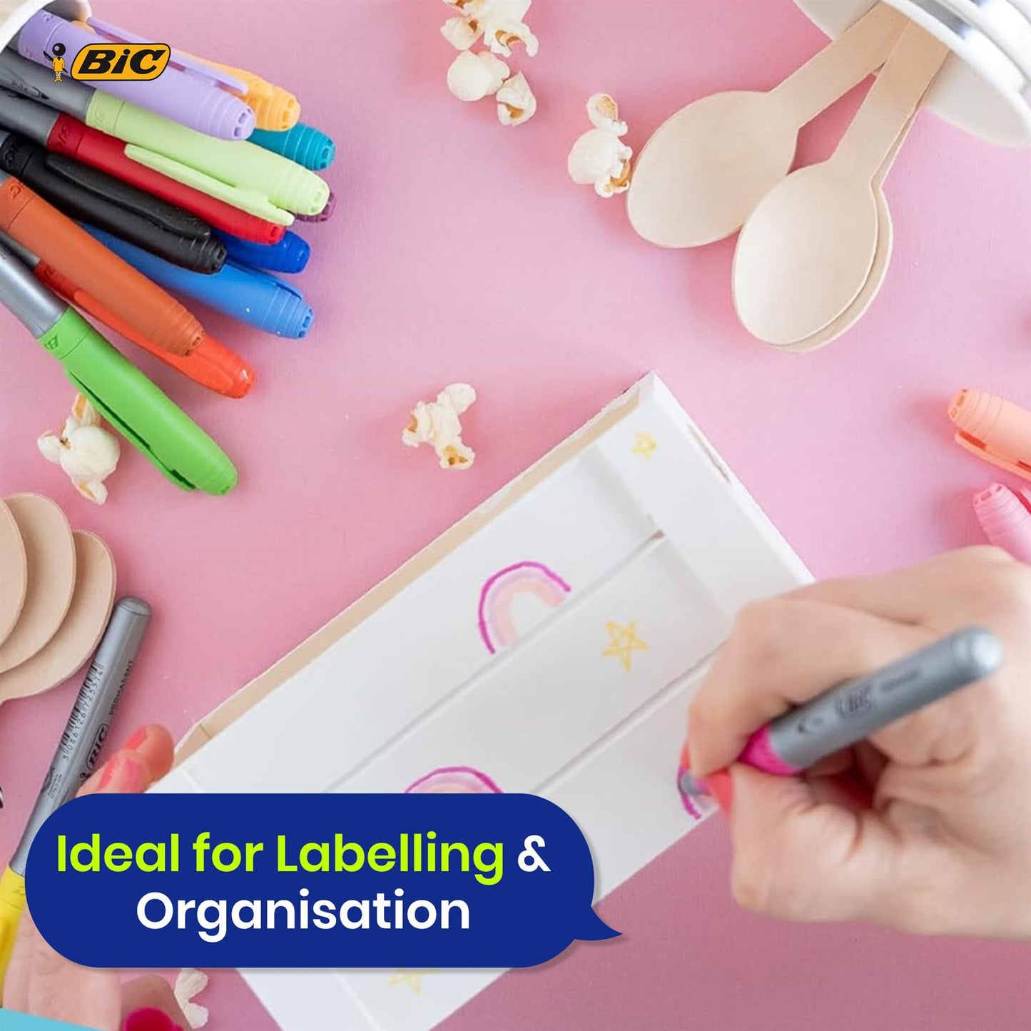 BIC Marking Permanent Markers 24 Pack Quick Drying Fade Resistant Ink