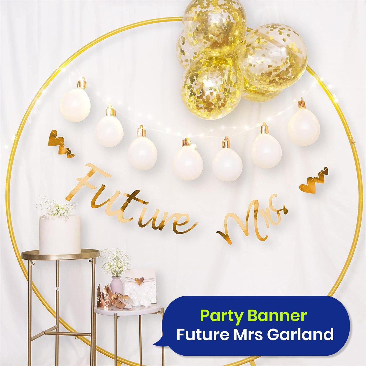 Future Mrs Rose Gold Hen Party Banner 2m Stitched Bride to Be Garland for Hen Do Bridal Shower Décor