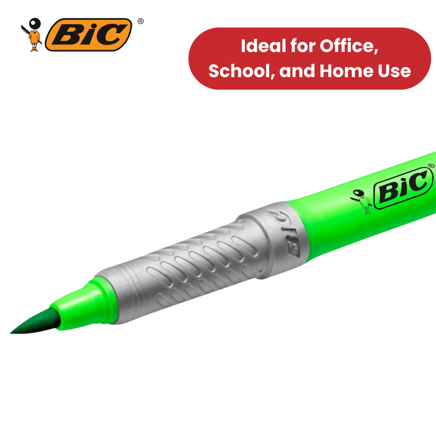 BIC Flex Assorted Fluorescent Highlighters - Pack of 4