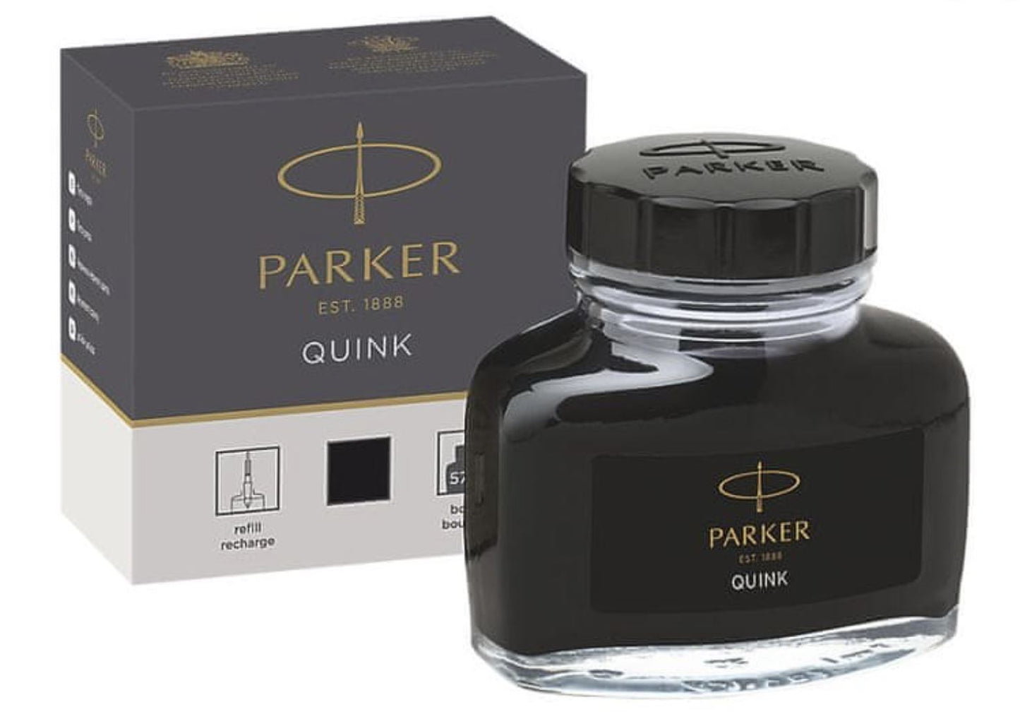 Parker QUINK 2OZ PERMANENT BLACK INK 02166