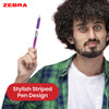 Zebra Gel BallPoint Plastic 0.7mm Fine Tip Retractable Pen, Quick Dry Pens for Schools (Pack of 5)