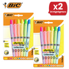 BIC Marking Highlighter Grip Collection Multi Colours Office & School Pack of 12