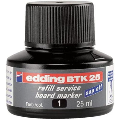 edding BTK 25 refill ink whiteboard marker - black - 25 ml - Pack of 2-36