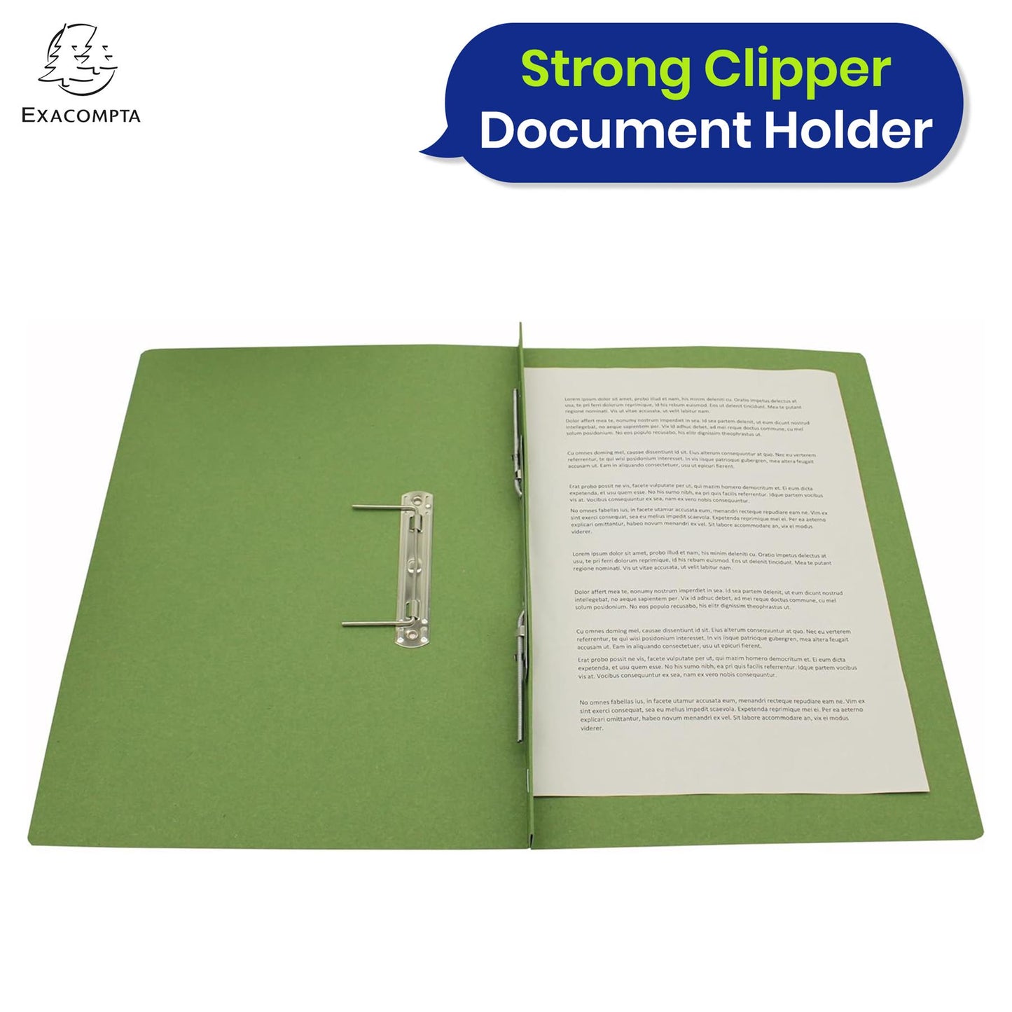 Exacompta Guildhall Spring Manilla Transfer File, 285gsm Blue Angel Certified Folder, Pack of 25