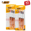 BIC 4 Colour Shine - Rose Gold - Pack of 3
