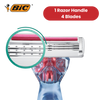 BIC Click 3 Soleil Sensitive Women's Razor Refills - 1 Box of 4 Blades