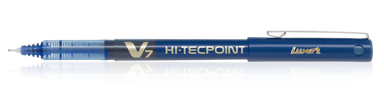 Pilot V7 Rollerball Pen 0.7mm Needle Tip Blue - Pack of 3
