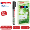 Edding 4-29-4 Pack of 4 Assorted Chisel Tip Markers - 1 to 36 Packs
