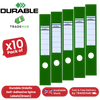 Durable Ordofix Self-Adhesive Spine Labels - Green - Pack of 10 - 60 mm - 1 to 5