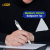 BIC 4 Colours Shine Ballpoint Pens Pack of 3 with Medium 1.0mm Tip and Multicolour Retractable Ink
