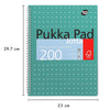 Pukka Pad 3x A4 Jotta Notebook 200 Pages & 10x BIC Cristal Original Ballpoint