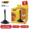 BIC 4 Colours Counter Pen Ballpoint Pen Blue 1 Box