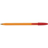 Bic Orange Ball Pen Fine Red Pk20