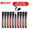 EDDING MARKER CHISEL BLACK 330 Chisel tip - Pack of 10