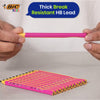 BIC Kids Beginners Graphite Pencils 12-Pack Pre-Sharpened Pink Triangular Grip Drawing Sketching Shading Drafting & Illustrations