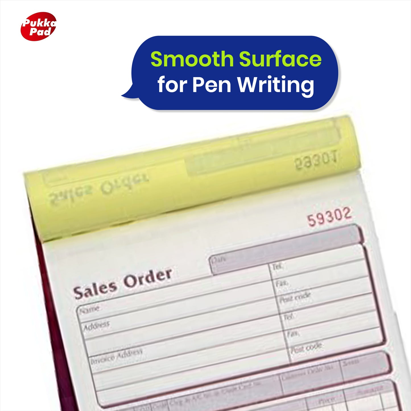 Order Book Paper Duplicate NCR Receipt Carbonless Pad for Business (Pack of 5)