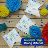 On The Wall Birthday Boy Bunting 4m with 10 Flags, Blue Reusable Party
