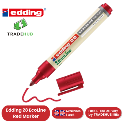 edding 28 Ecoline whiteboard marker - red  - round tip 1.5-3 mm