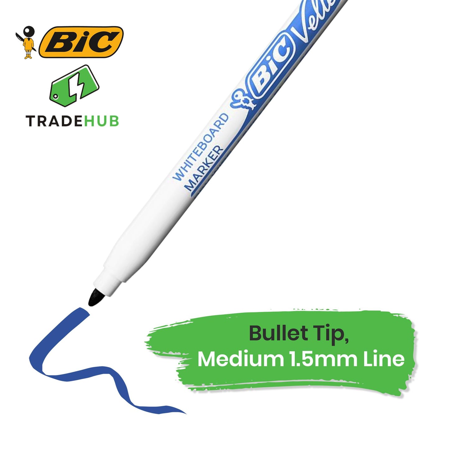 BIC Velleda 1721 Whiteboard Markers Assorted - Pack of 4