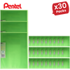 PENTEL RECY DISP BK VIVID 30PKT GREEN - Pack of 1