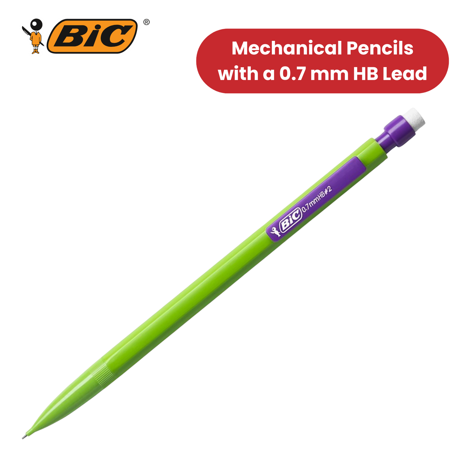 BIC Matic Combo Mechanical Pencils (Value Pack of 8, Plus 2 Free)