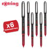 rOtring Rollerball Pen Fine Point 0.7mm - Red Ink, Smooth & Precise Writing