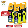 BIC Mega Utility Lighter - Plastic 6cm Wand Cooking Lighter, Push Button Lighters for BBQ