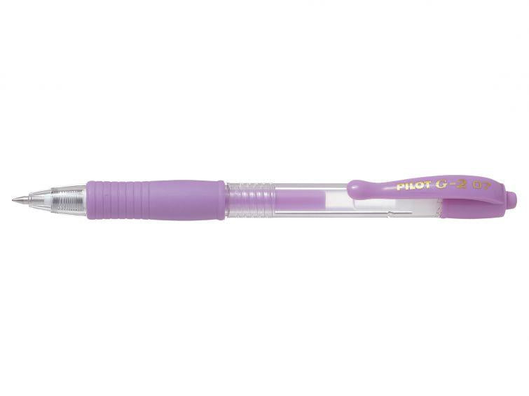 Pilot G-207 Retractable Gel Rollerball Medium Pastel Violet - Pack of 6