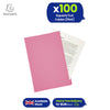 Exacompta Square Cut Folder Strong, 315gsm Manilla Holds A4 Foolscap Documents, Pack of 100 (Pink)