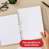 Durable A4 Filing Strip - 50 White Plastic Strips for Easy Document Filing in Folders & Binders