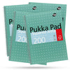 4x Pukka Pad A4 Metallic Squared & Lined Notebooks 200 Pages 80GSM Wirebound