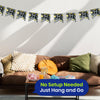 Black and White 21st Birthday Banner and Bunting Decor Set for Party Spaces