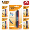 Bic Soft Feel Ballpoint Pens Medium Point (1.0 mm) (Black,Blue,Red), Pack of 3