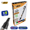 Bic 2300 Bullet Tip Permanent Marker Black, Blue, Red, Green) Pack of 4 Markers