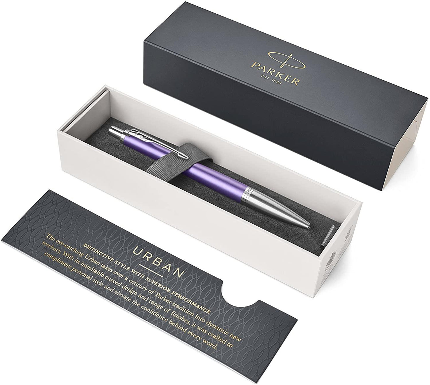 PARKER URBAN PREMIUM VIOLET BALLPOINT MEDIUM NIB BLUE INK