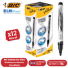 BIC Velleda Liquid Ink Dry Wipe Pocket Markers Black - Pack of 12